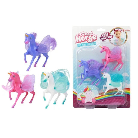 Toi-toys toi toys dream horse mini unicornios 3 piezas en cartulina