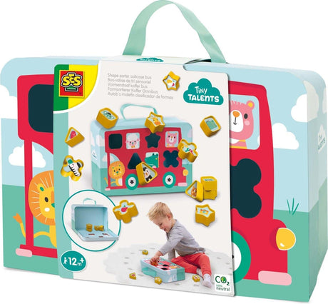 Ses tinytallents - maleta bus clasificadora de formas con 12 formas