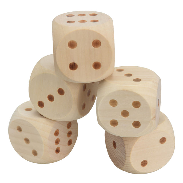 Juego de dados de madera XL