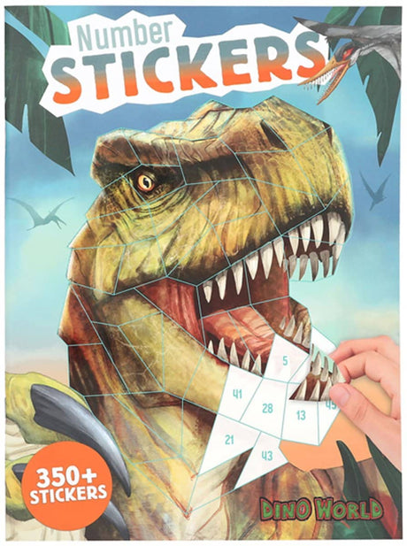 Depesche - libro de pegatinas con los números del mundo de dinosaurios