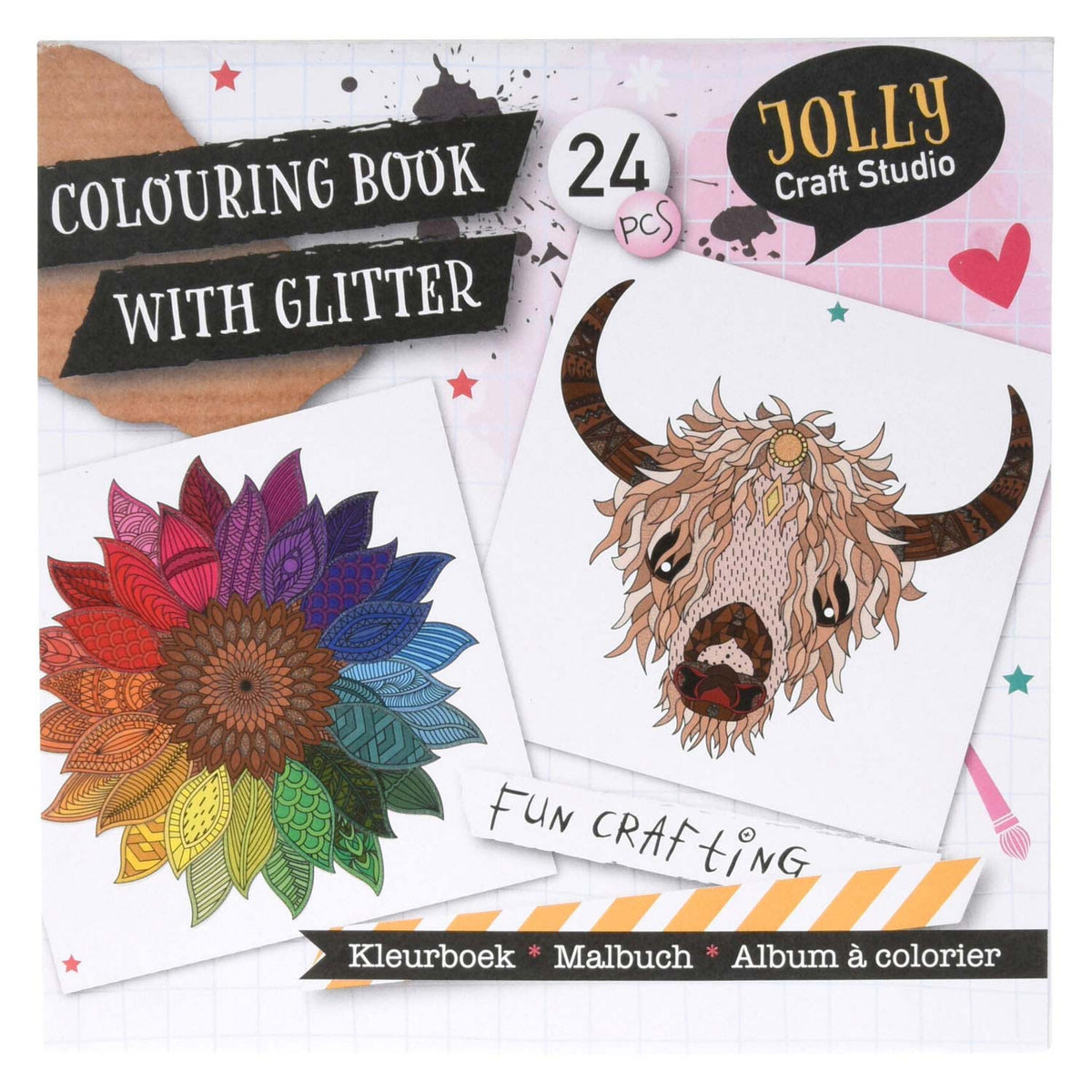 Libro para colorear con brillo
