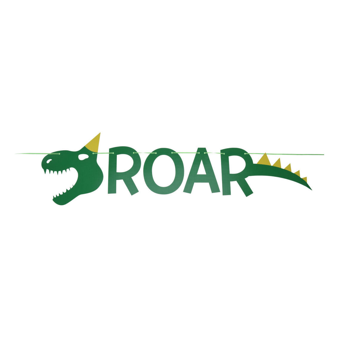 Línea de bandera rugido de dinosaurio, 1mtr.