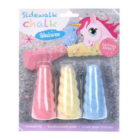 Acera de tiza brillo unicornio, 3st.