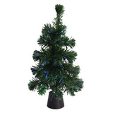 LED de fibra de árbol de Navidad, 45 cm