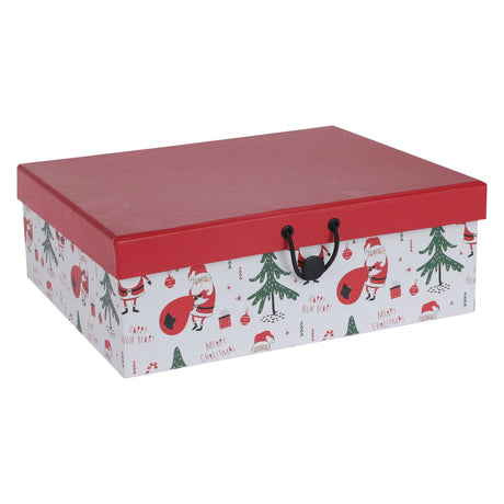 Koopman caja de regalo, paquete de regalo de Navidad, juego de cartón de 3 unidades, multicolor.