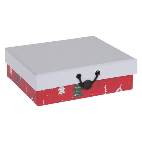 Koopman caja de regalo, paquete de regalo de Navidad, juego de cartón de 3 unidades, multicolor.