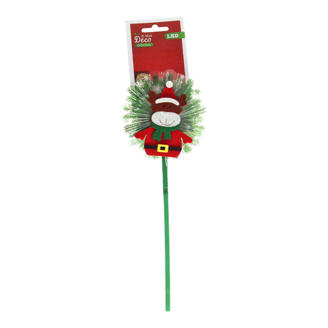 Enchufe navideño con figura navideña LED