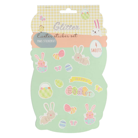 Libro de pegatinas con purpurina de Pascua