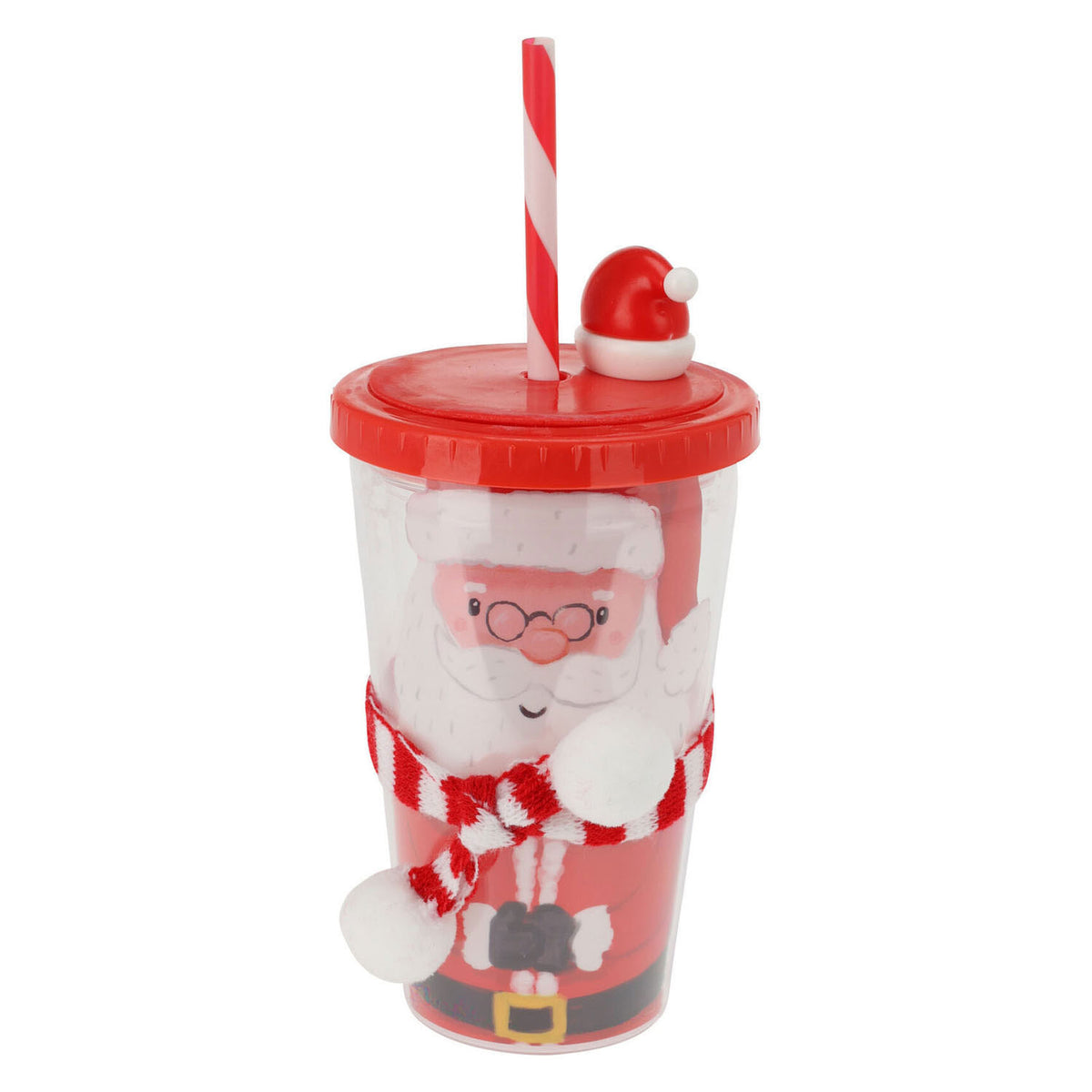 Beber tazas de Navidad con paja, set de 12 piezas