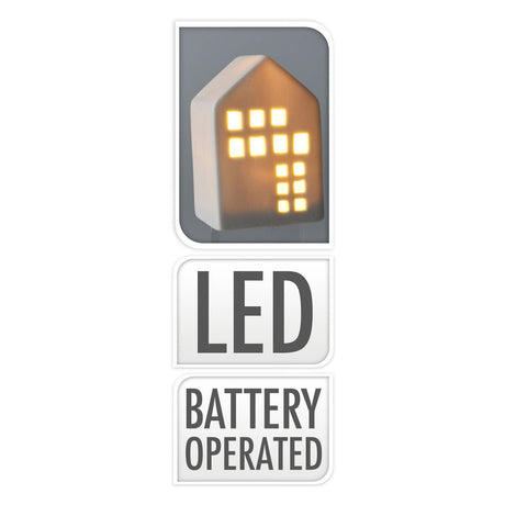Colorea tu propia casa navideña con LED, juego de 12