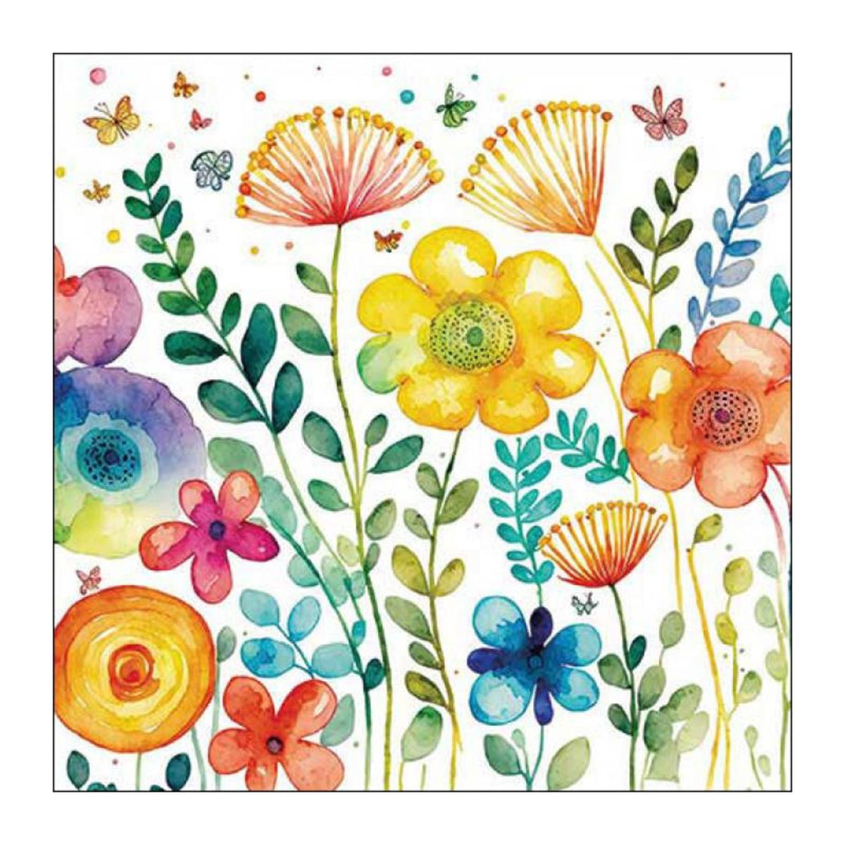 Servilleta Ambiente 25 vibrante blanco primaveral