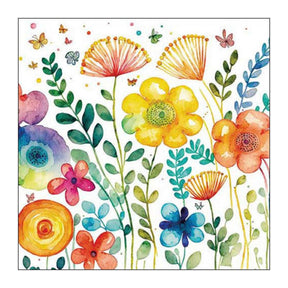 Servilleta Ambiente 25 vibrante blanco primaveral