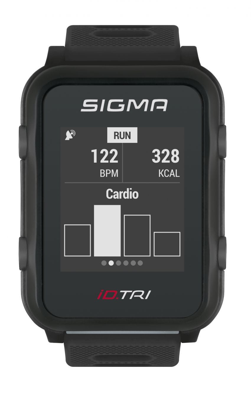 Reloj deportivo Sigma iD.TRI Negro Básico