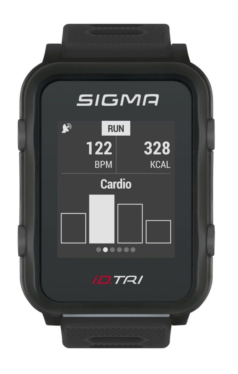 Reloj deportivo Sigma iD.TRI Negro Set