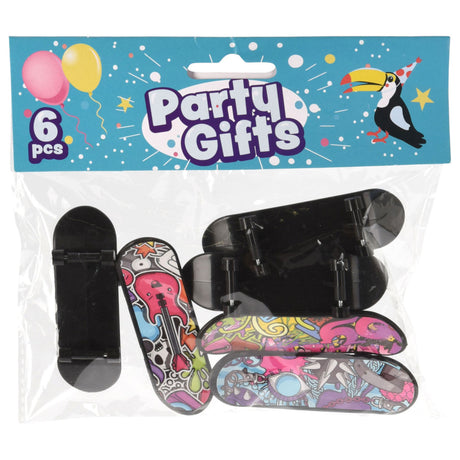 Regalos para regalar patineta para dedos, 6 uds.