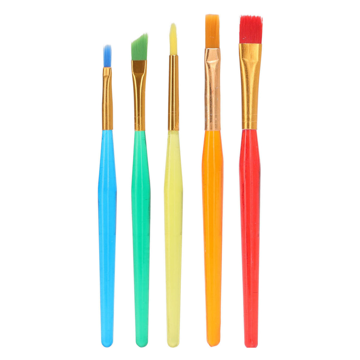 Juego de pinceles planos, 5 uds.