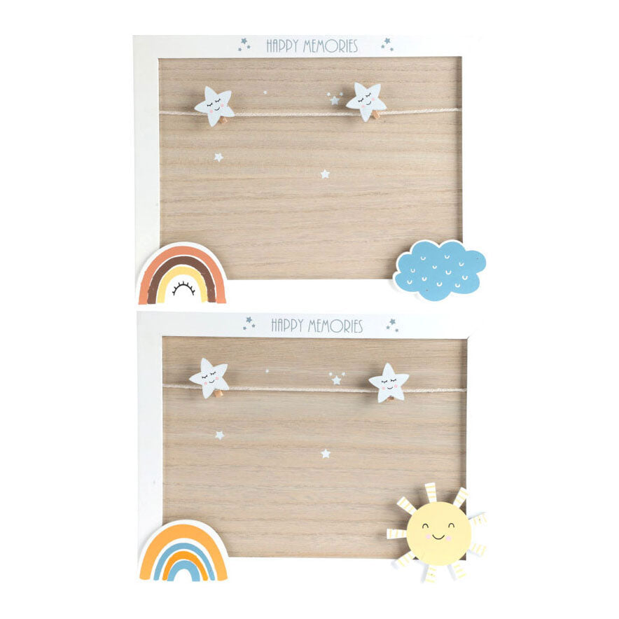 Tablero de notas MDF arcoíris