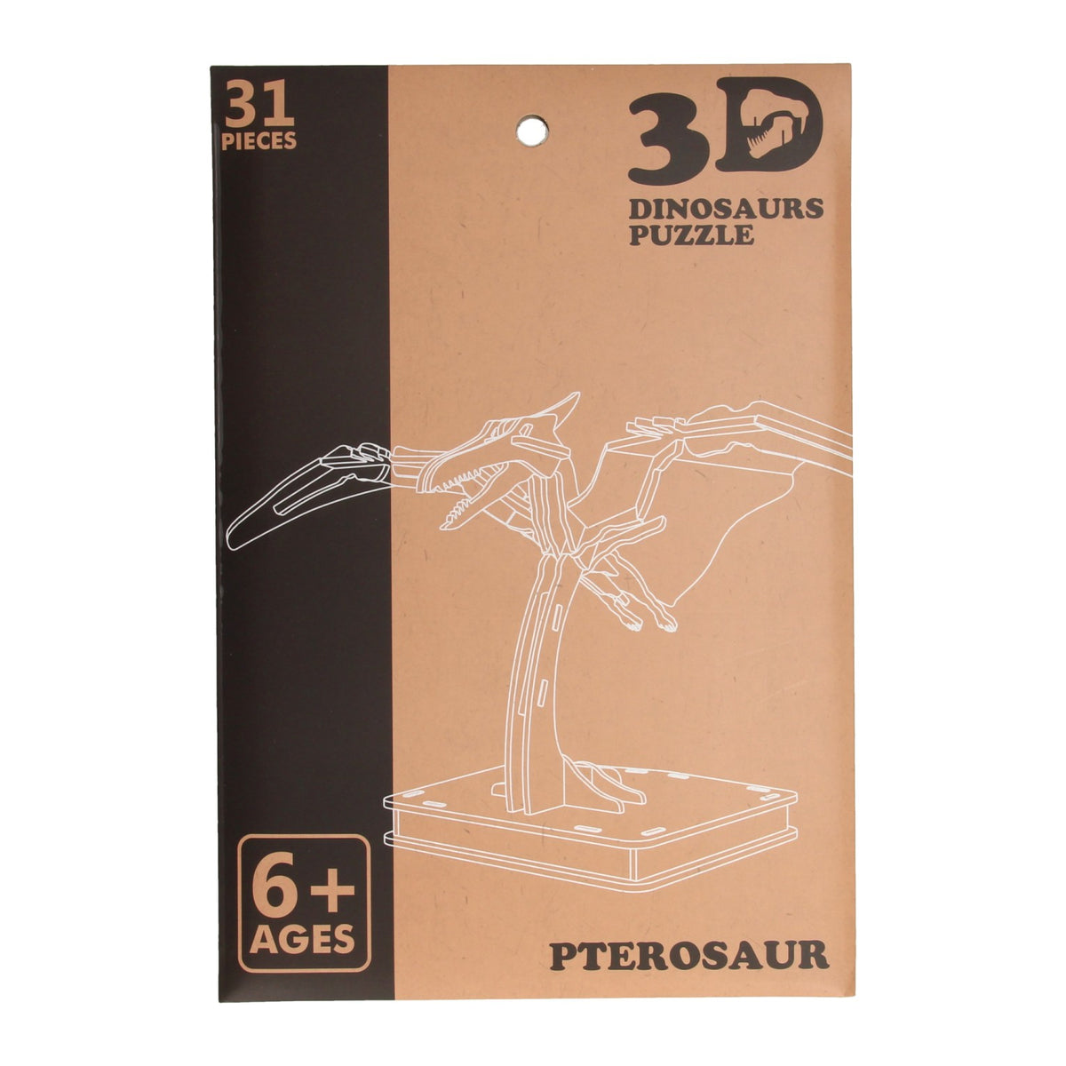 Dinosaurio rompecabezas 3D de madera comerciante