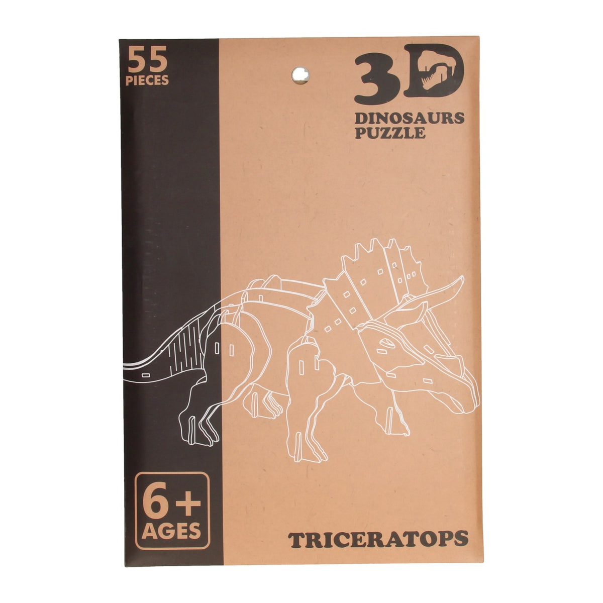 Dinosaurio rompecabezas 3D de madera comerciante