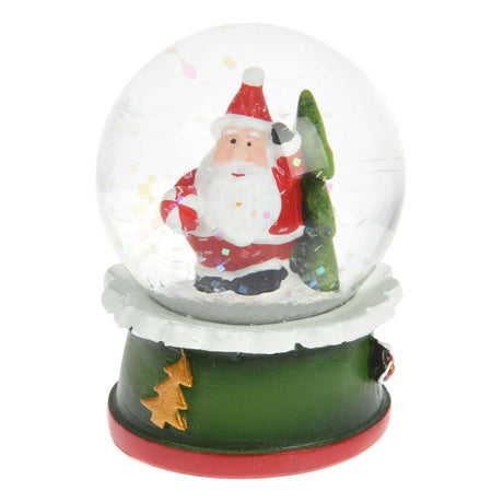 Bola de agua con figura navideña, 4,5 cm.