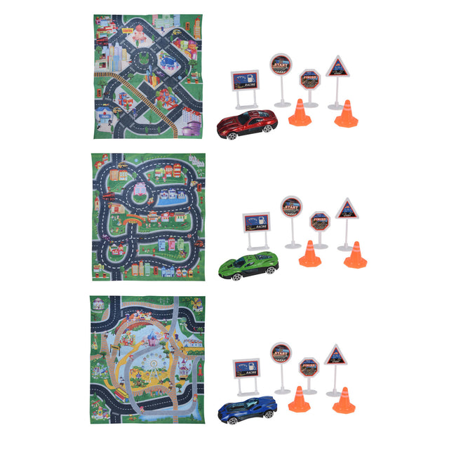 Alfombra de juego para coche, 79x70cm