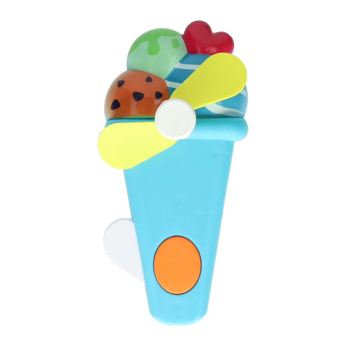 Apretar el cono de helado del abanico de mano
