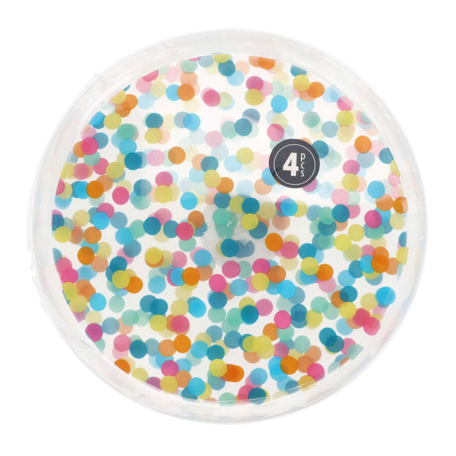 Excelentes platos para el hogar con lunares de 22,5 cm, 4 unidades.