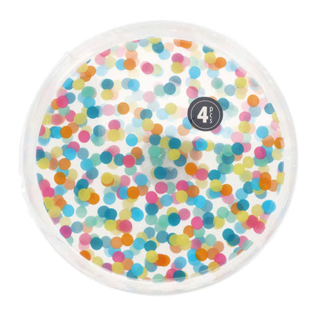 Excelentes platos para el hogar con lunares de 22,5 cm, 4 unidades.