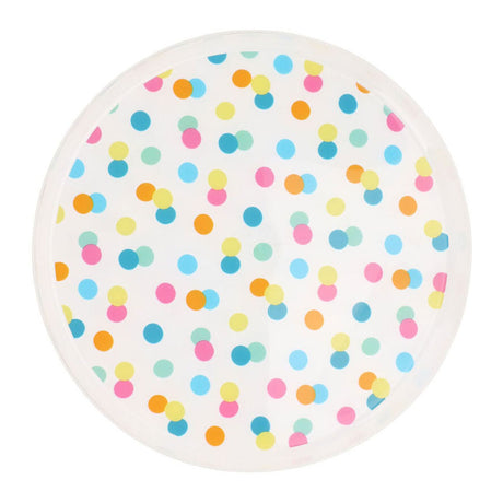 Excelentes platos para el hogar con lunares de 22,5 cm, 4 unidades.