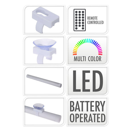 Barra de luz colgante RC LED colo