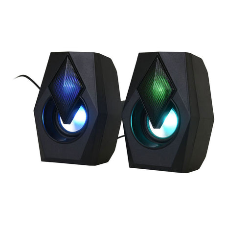 Juego de altavoces para juegos que cambian de color, 2 piezas.