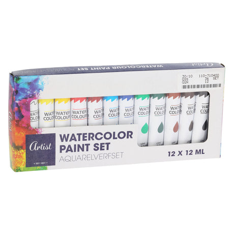 Pintura de acuarela, 10x12ml