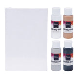 Verter pintura acrílica, 4 colores.