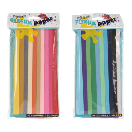 Papel de seda para manualidades 50x70cm, 20 uds.