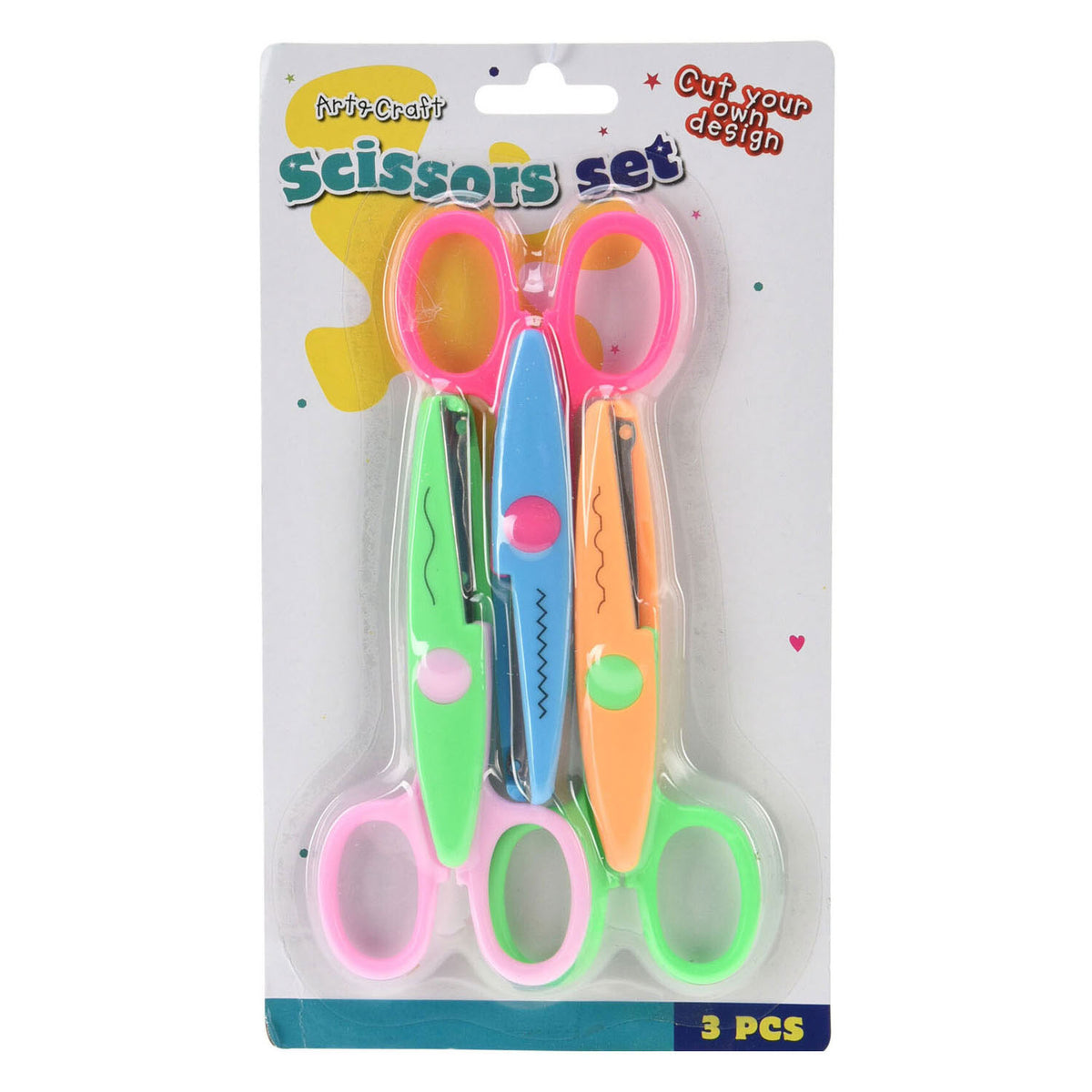 Juego de tijeras para niños, 3 uds.