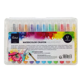 Juego de tizas acuarelables Koopman - tizas acuarelables de 12 colores para niños.
