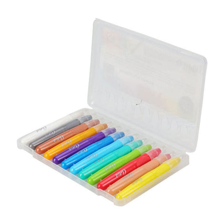 Juego de tizas acuarelables Koopman - tizas acuarelables de 12 colores para niños.