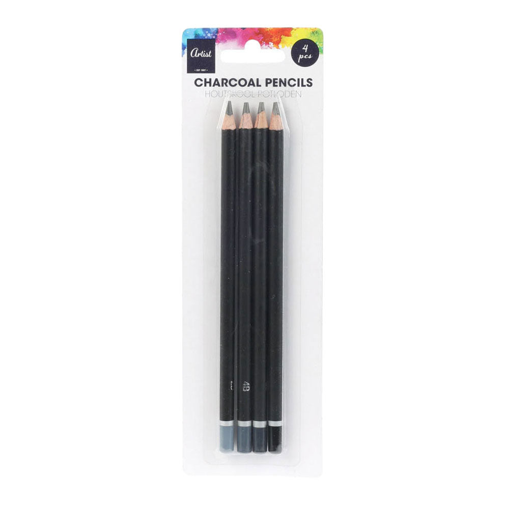 Lápices de carbón, 4 uds.