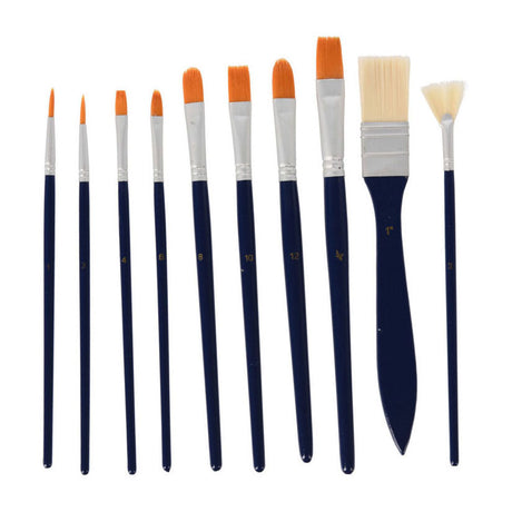 Koopman Juego de pinceles Bolsa de almacenamiento de pintura al óleo 10 piezas Pintura para niños creativos