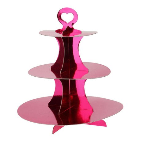 Etagere cartón 3 capas rosa