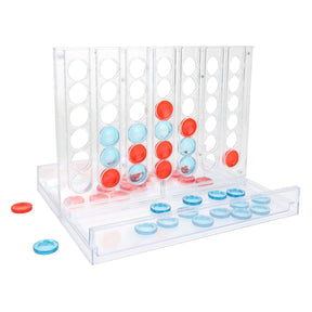 juego 4 en 1 fila transparente
