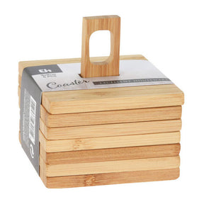 Posavasos de bambú, juego de 6