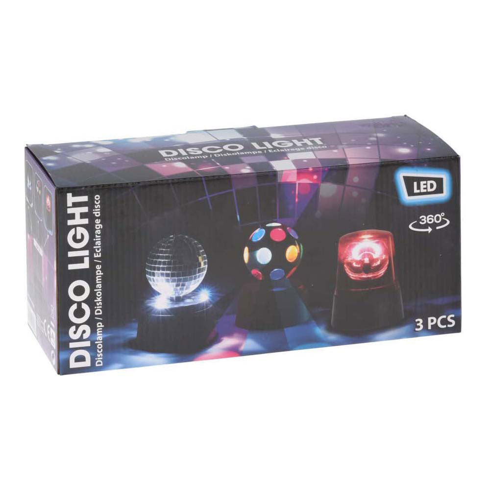 Juego de lámparas de discoteca, 3 piezas.