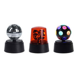 Juego de lámparas de discoteca, 3 piezas.