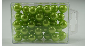 Parels 14 mm appelgroen 35stk