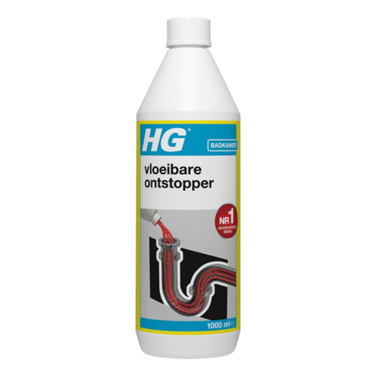 Desatascador liquido Hg 1 litro | eliminar eficazmente los bloqueos