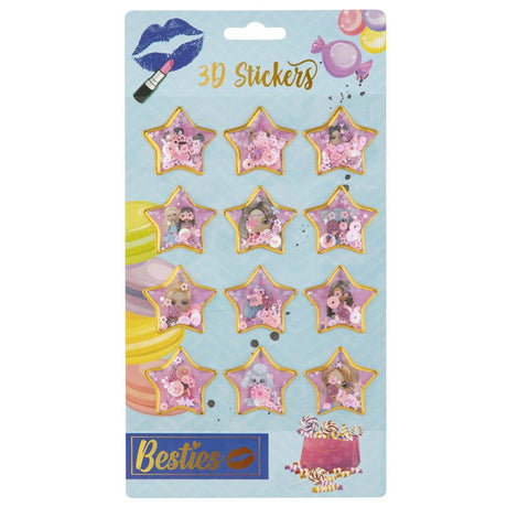 Hoja de pegatinas 3d de Besties