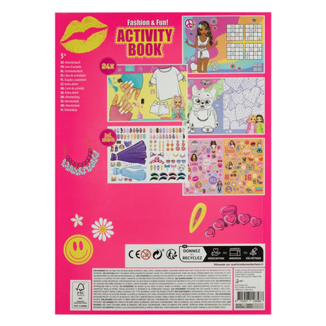 Libro de actividades divertido de moda Besties + pegatinas