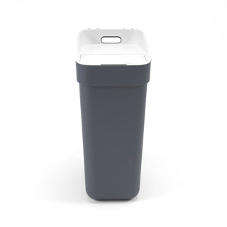 Curver cubo de basura listo para recoger 30l - gris oscuro gris claro