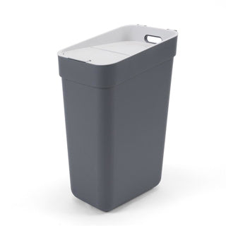 Curver cubo de basura listo para recoger 30l - gris oscuro gris claro
